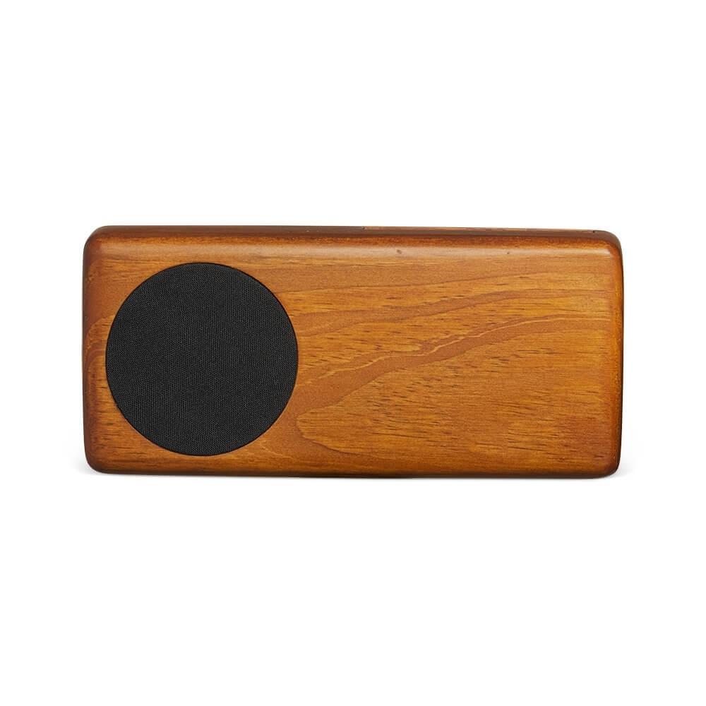 Amplificador para Celular BE1031 na cor Madeira escura, brinde personalizado Sky Brindes