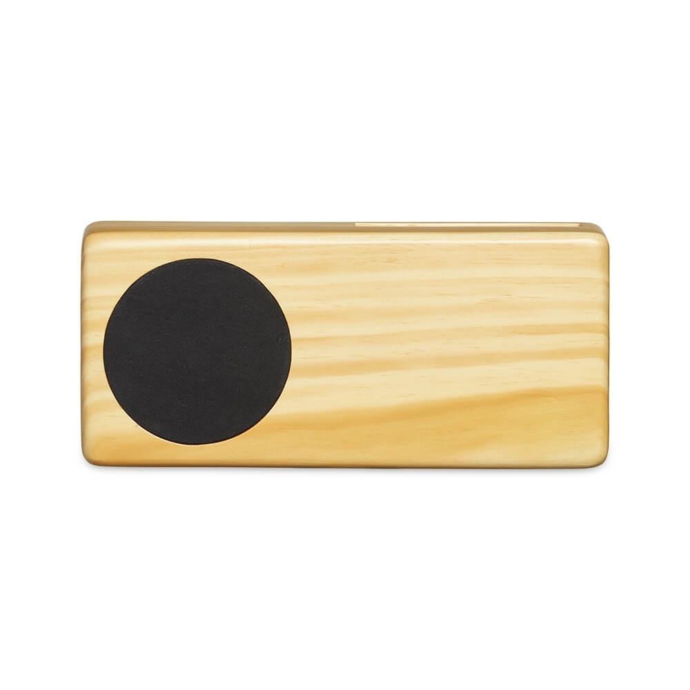 Amplificador para Celular BE1031 na cor Madeira clara, brinde personalizado Sky Brindes