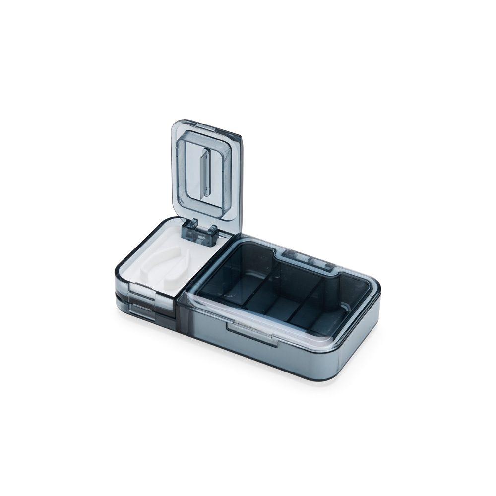 Porta Comprimidos BE1043 na cor Azul, brinde personalizado Sky Brindes