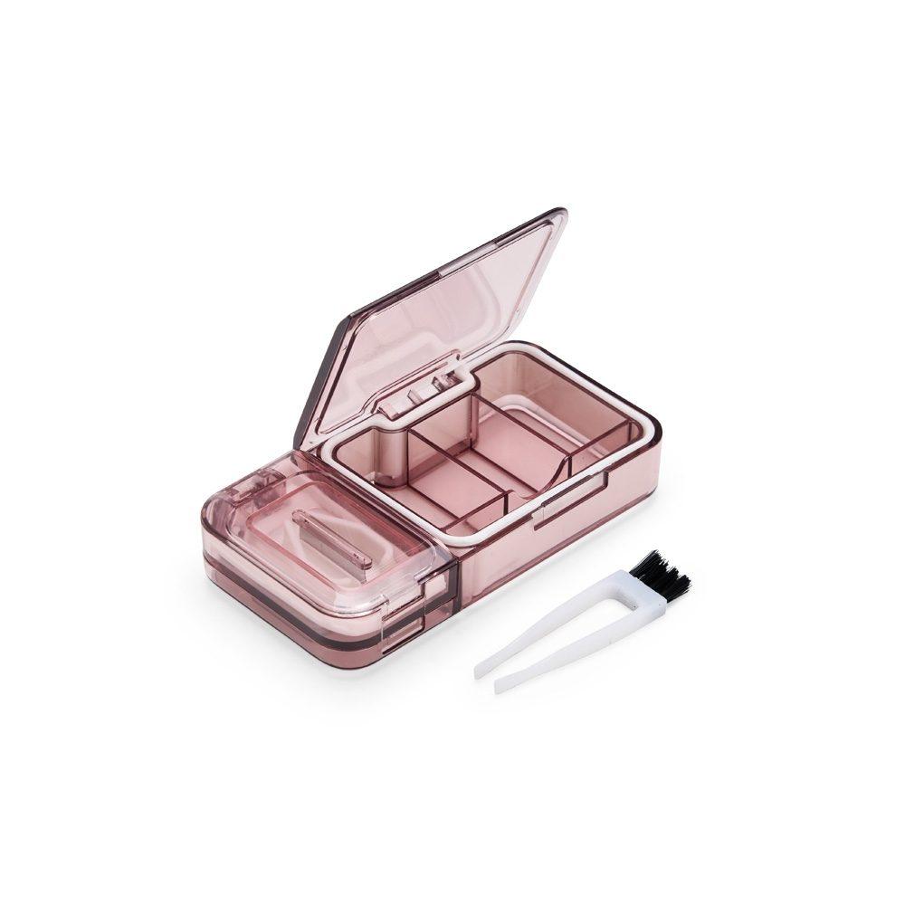 Porta Comprimidos BE1043 na cor Rosa, brinde personalizado Sky Brindes