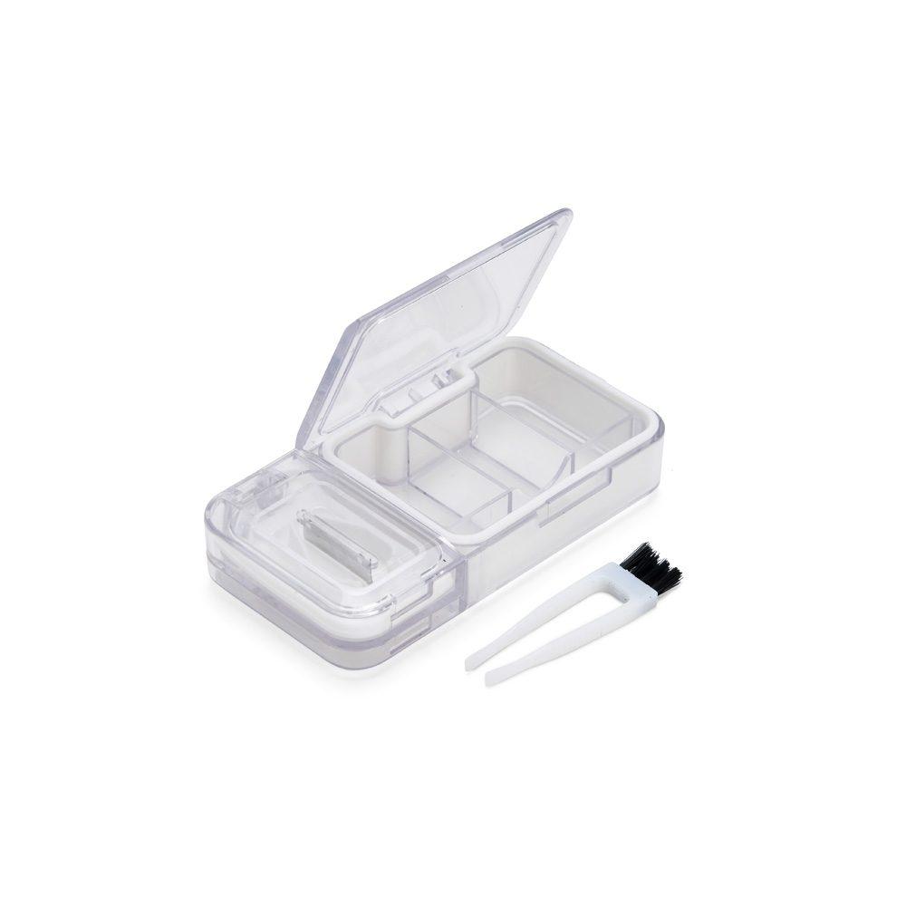 Porta Comprimidos BE1043 na cor Transparente, brinde personalizado Sky Brindes