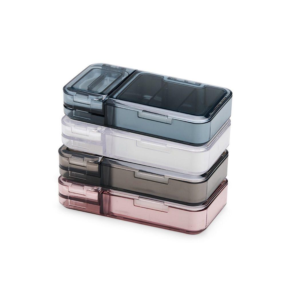 Porta Comprimidos BE1043 na cor Azul, brinde personalizado Sky Brindes