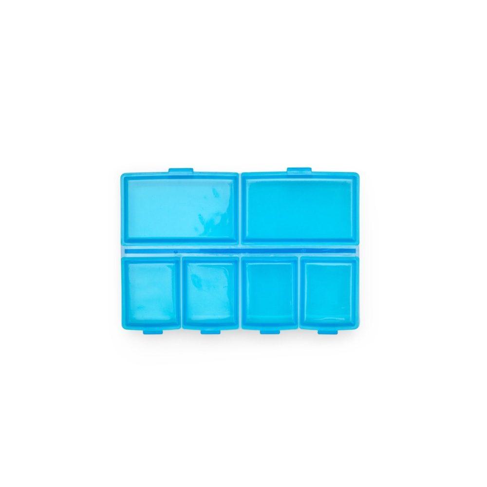 Porta Comprimidos BE1045 na cor Azul, brinde personalizado Sky Brindes
