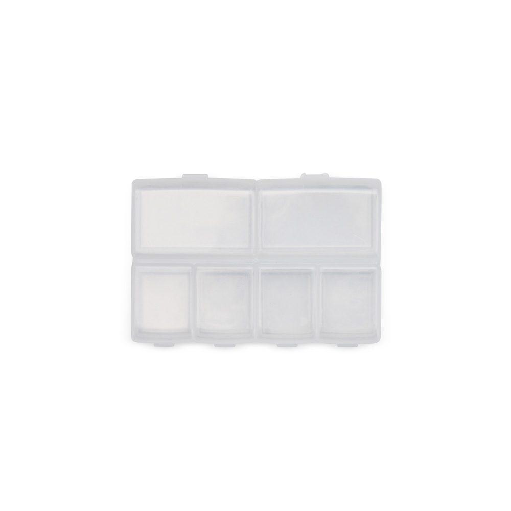 Porta Comprimidos BE1045 na cor Transparente, brinde personalizado Sky Brindes
