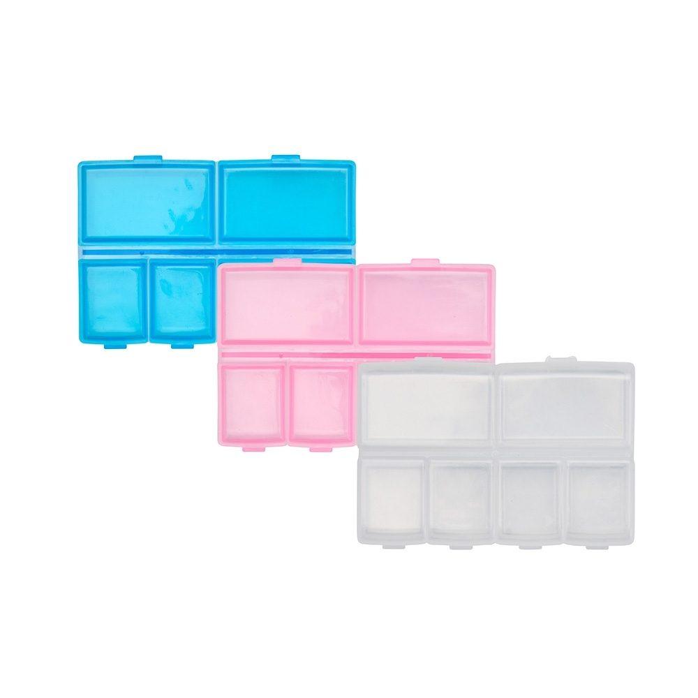 Porta Comprimidos BE1045 na cor Transparente, brinde personalizado Sky Brindes
