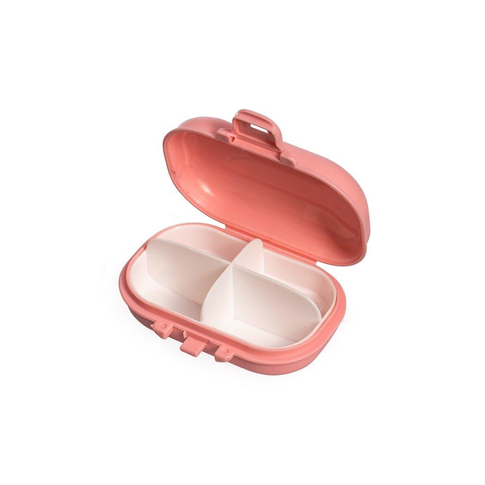 Porta-Comprimidos Plástico BE1047 na cor Rosa, brinde personalizado Sky Brindes