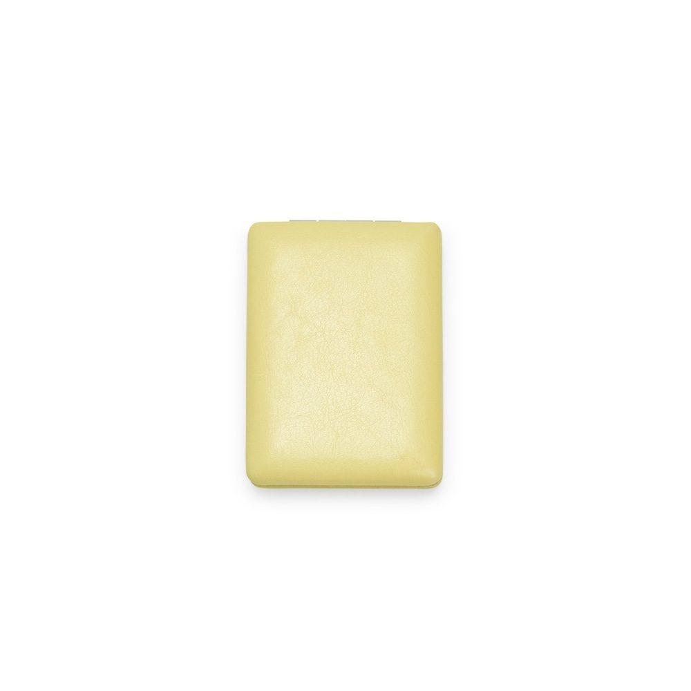 Espelho de Vidro BL1052 na cor Amarelo, brinde personalizado Sky Brindes