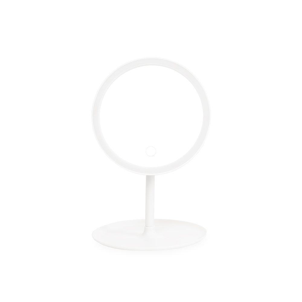 Espelho de Mesa BL1059 na cor Branco, brinde personalizado Sky Brindes