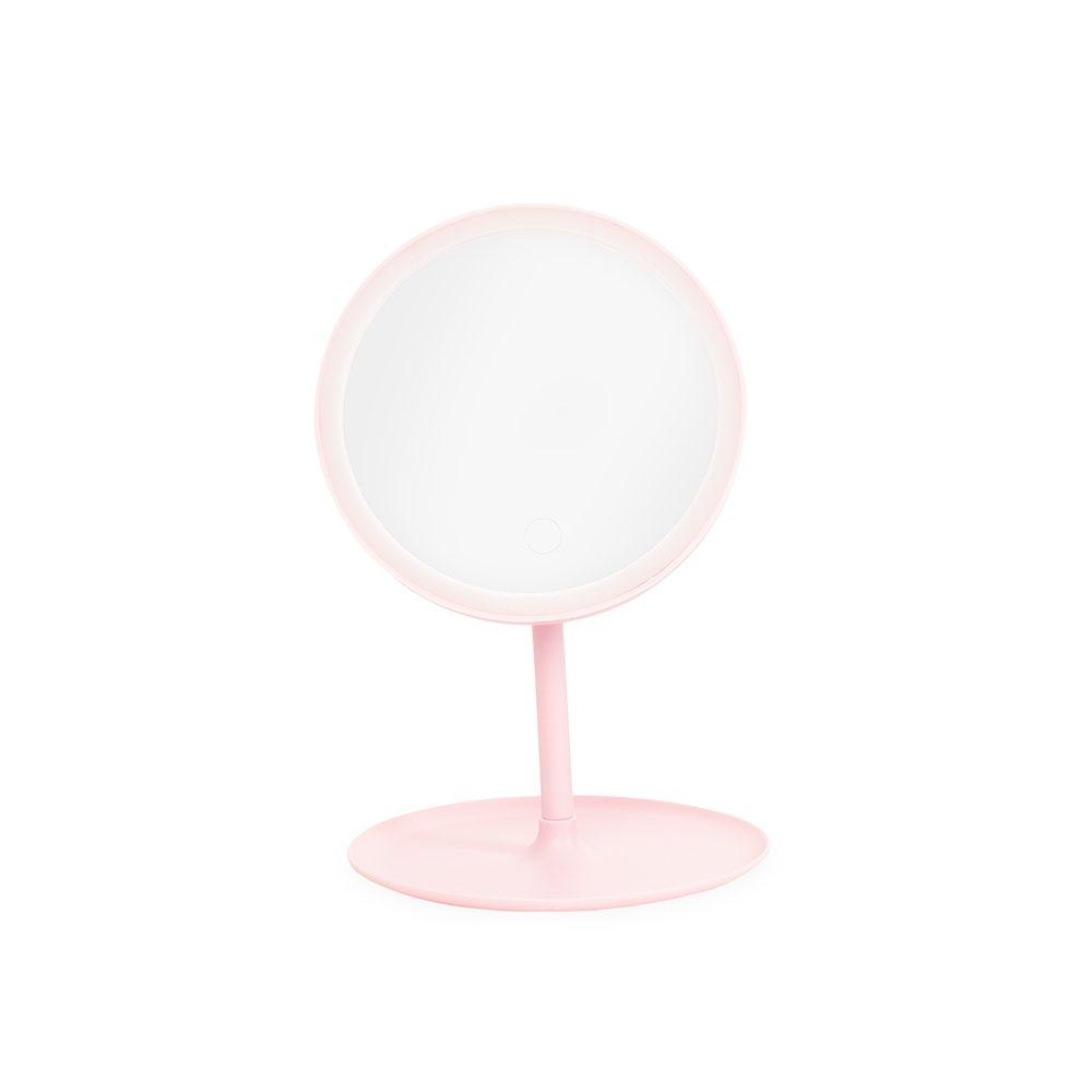 Espelho de Mesa BL1059 na cor Rosa, brinde personalizado Sky Brindes
