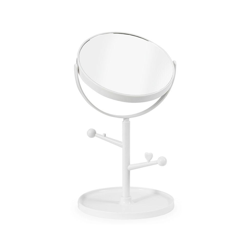 Espelho de Mesa BL1060 na cor Branco, brinde personalizado Sky Brindes