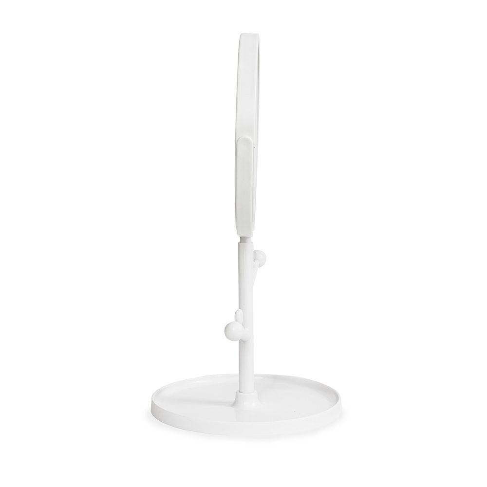Espelho de Mesa BL1060 na cor Branco, brinde personalizado Sky Brindes