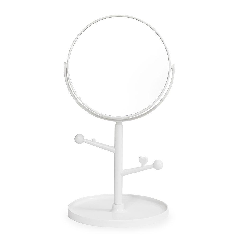 Espelho de Mesa BL1060 na cor Branco, brinde personalizado Sky Brindes