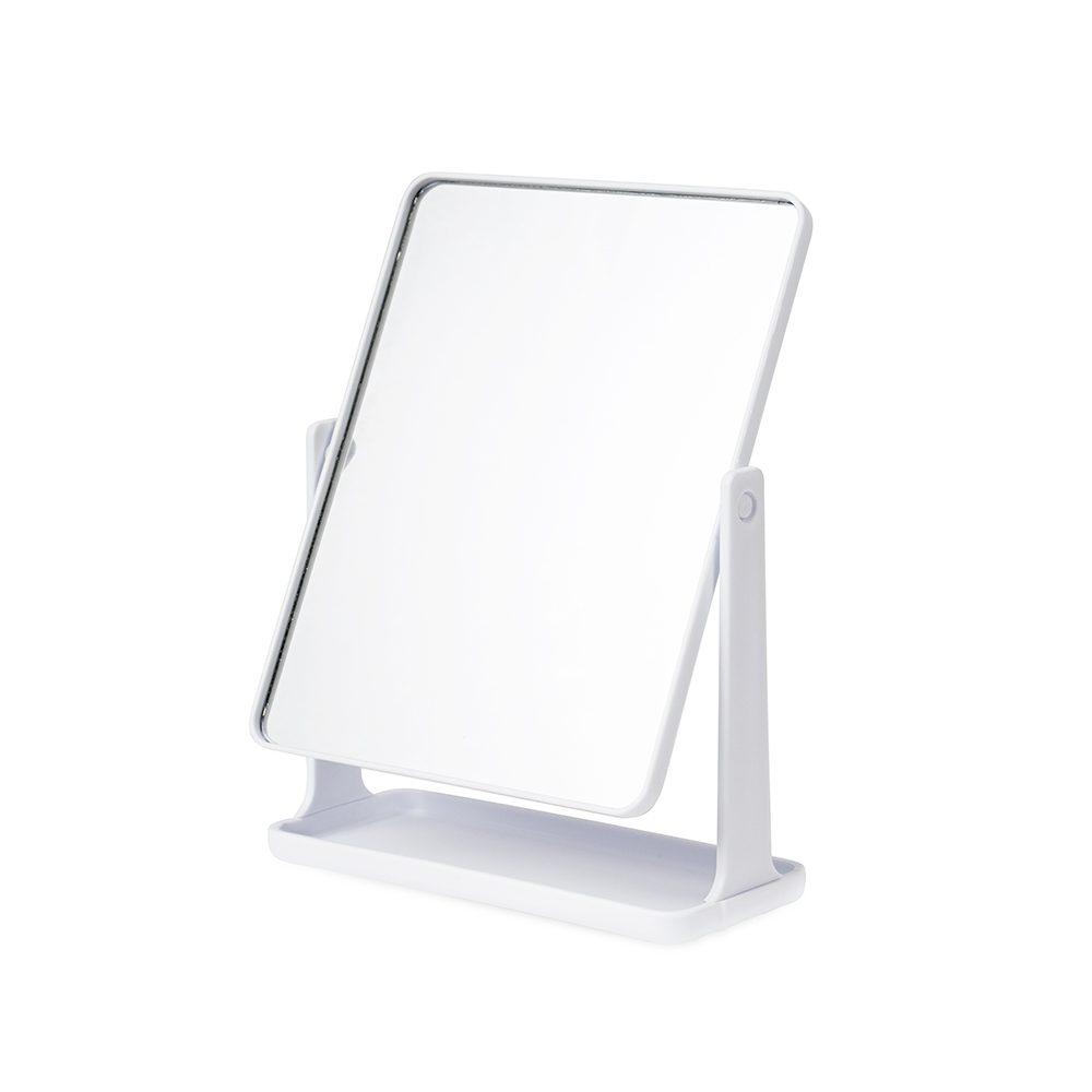 Espelho retangular de plástico BL1089 na cor Branco, brinde personalizado Sky Brindes