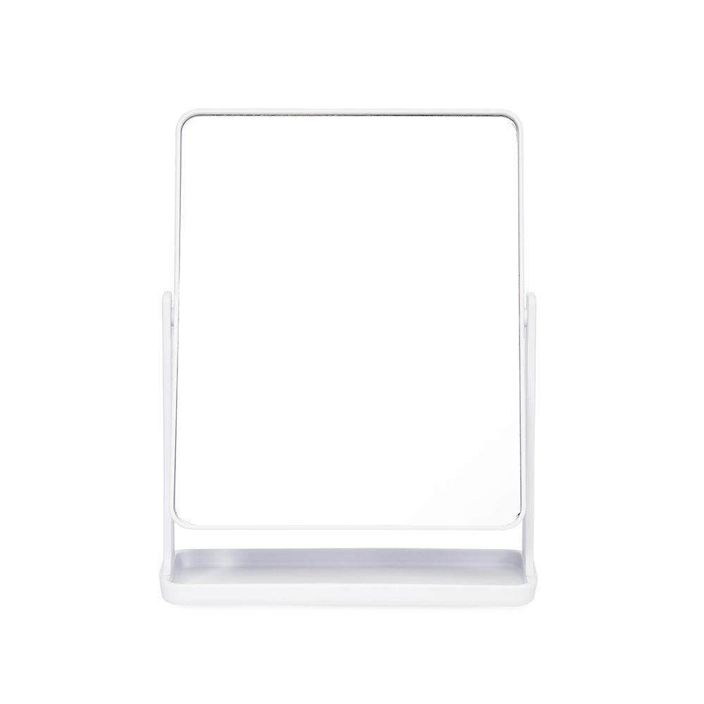 Espelho retangular de plástico BL1089 na cor Branco, brinde personalizado Sky Brindes