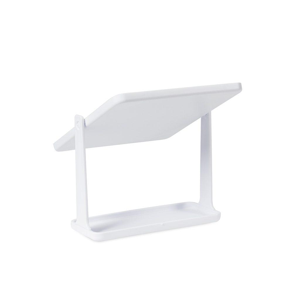 Espelho retangular de plástico BL1089 na cor Branco, brinde personalizado Sky Brindes