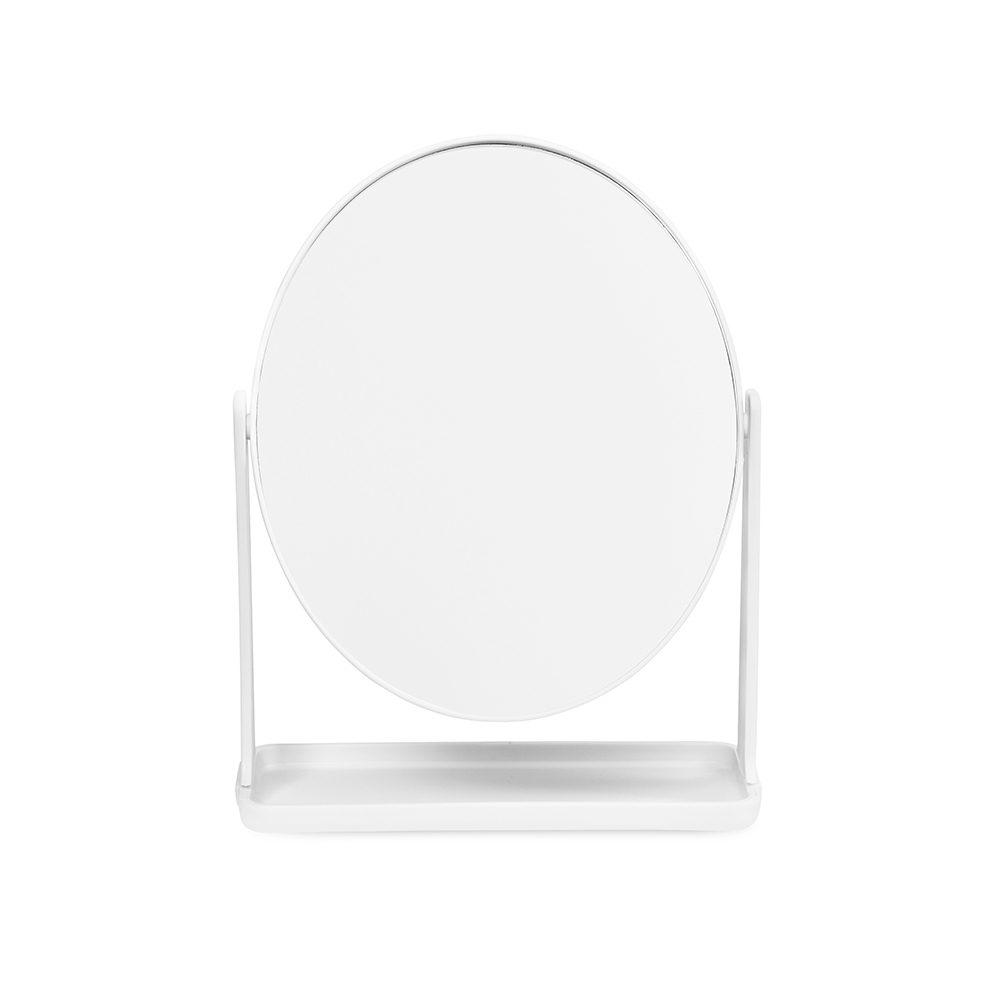 Espelho de mesa plástico BL1090 na cor Branco, brinde personalizado Sky Brindes