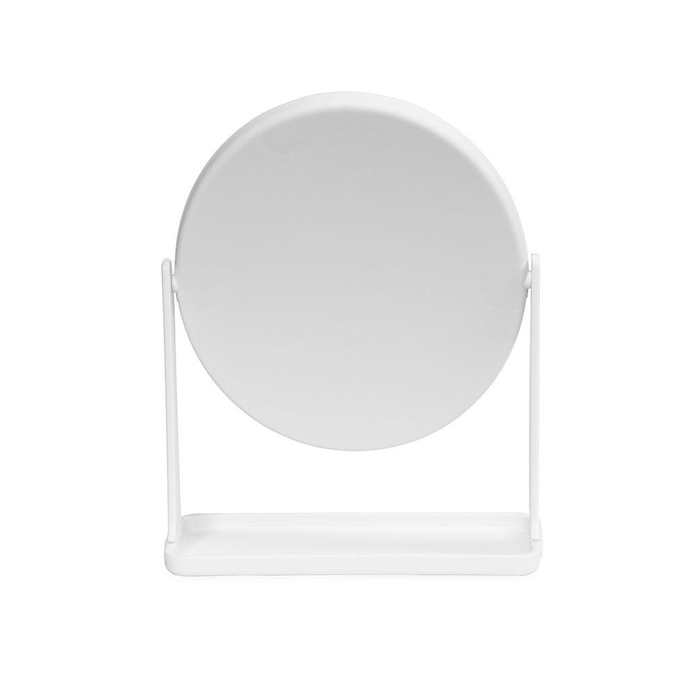 Espelho de mesa plástico BL1090 na cor Branco, brinde personalizado Sky Brindes