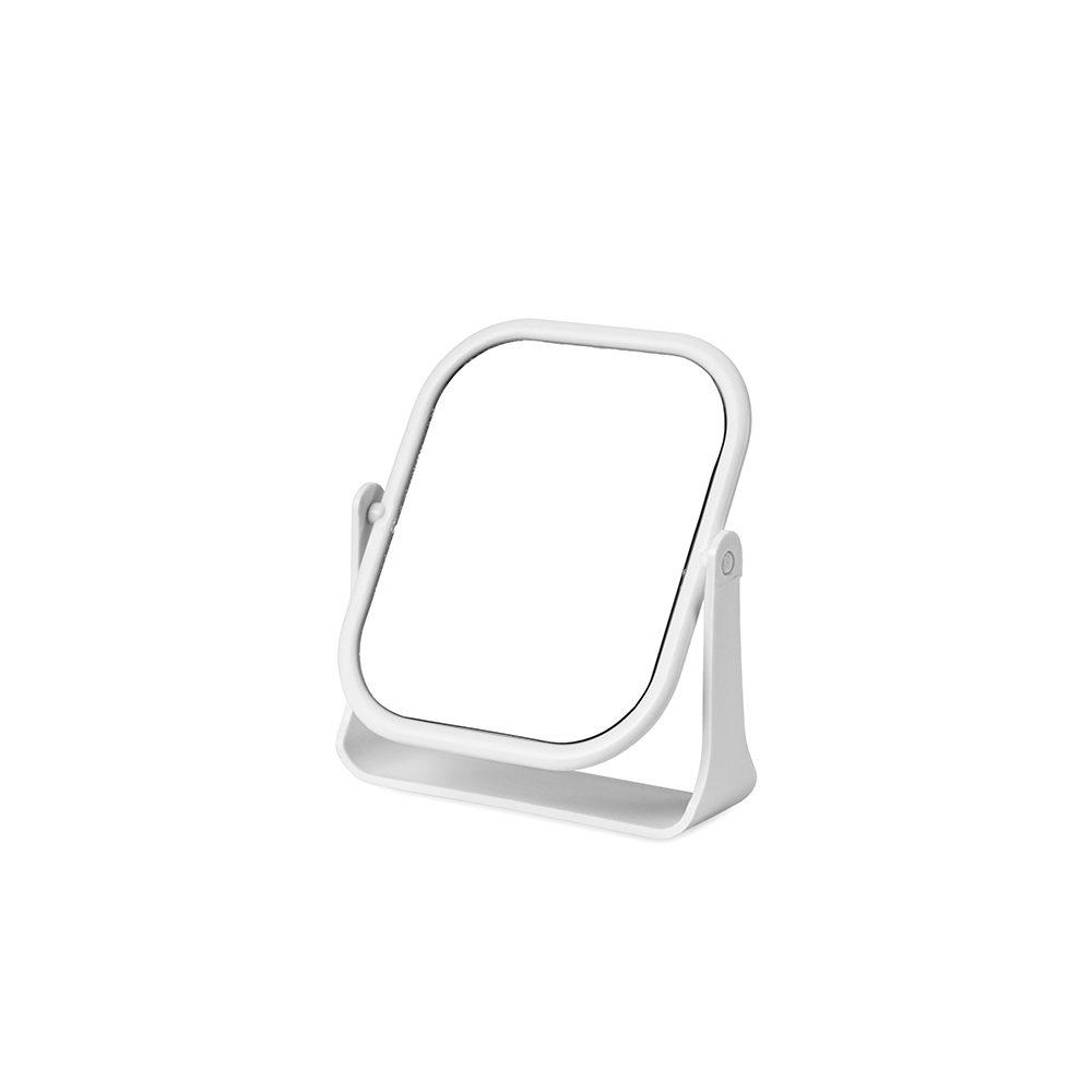 Espelho de mesa plástico BL1091 na cor Branco, brinde personalizado Sky Brindes