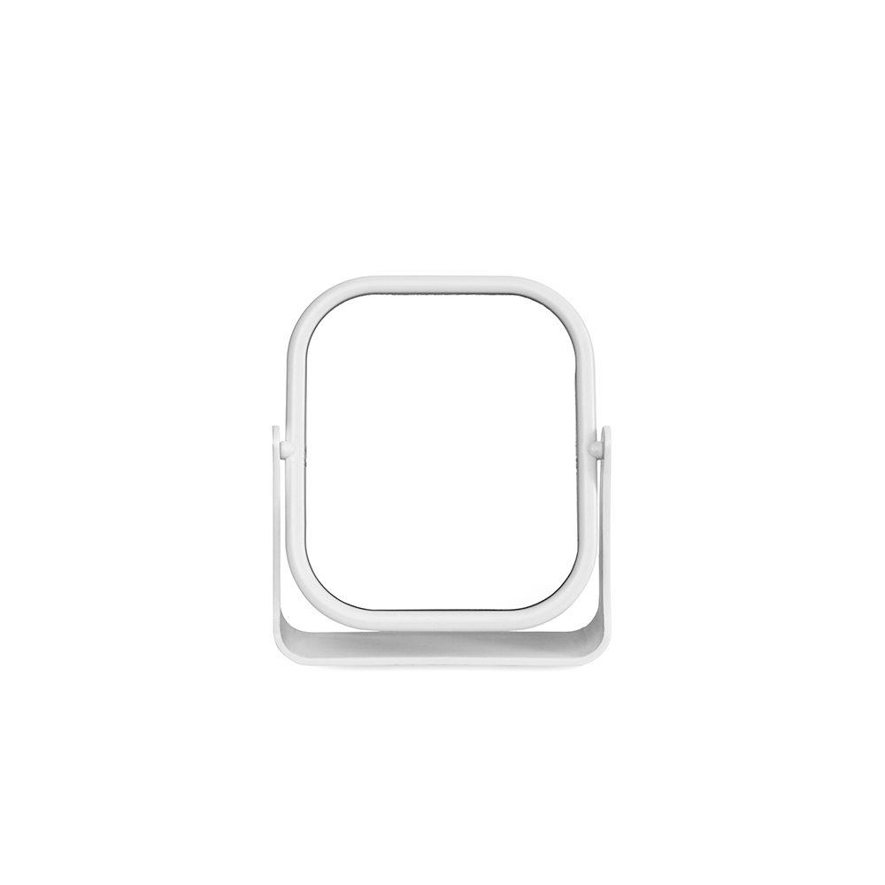 Espelho de mesa plástico BL1091 na cor Branco, brinde personalizado Sky Brindes
