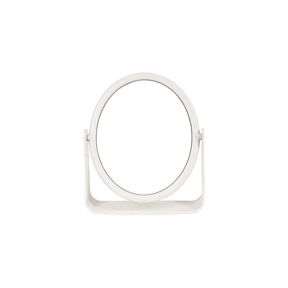 Espelho de mesa plástico BL1092 na cor Bege, brinde personalizado Sky Brindes