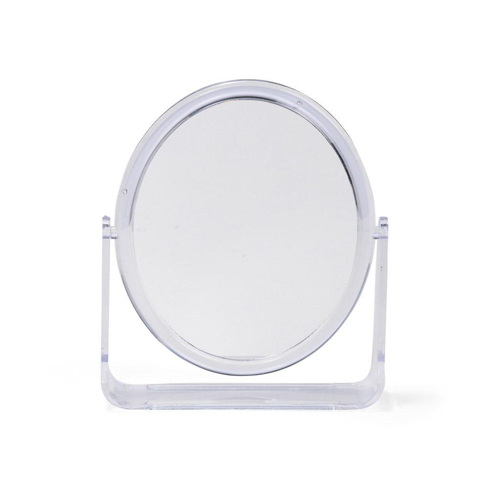 Espelho de mesa oval plástico BL1096 na cor Transparente, brinde personalizado Sky Brindes