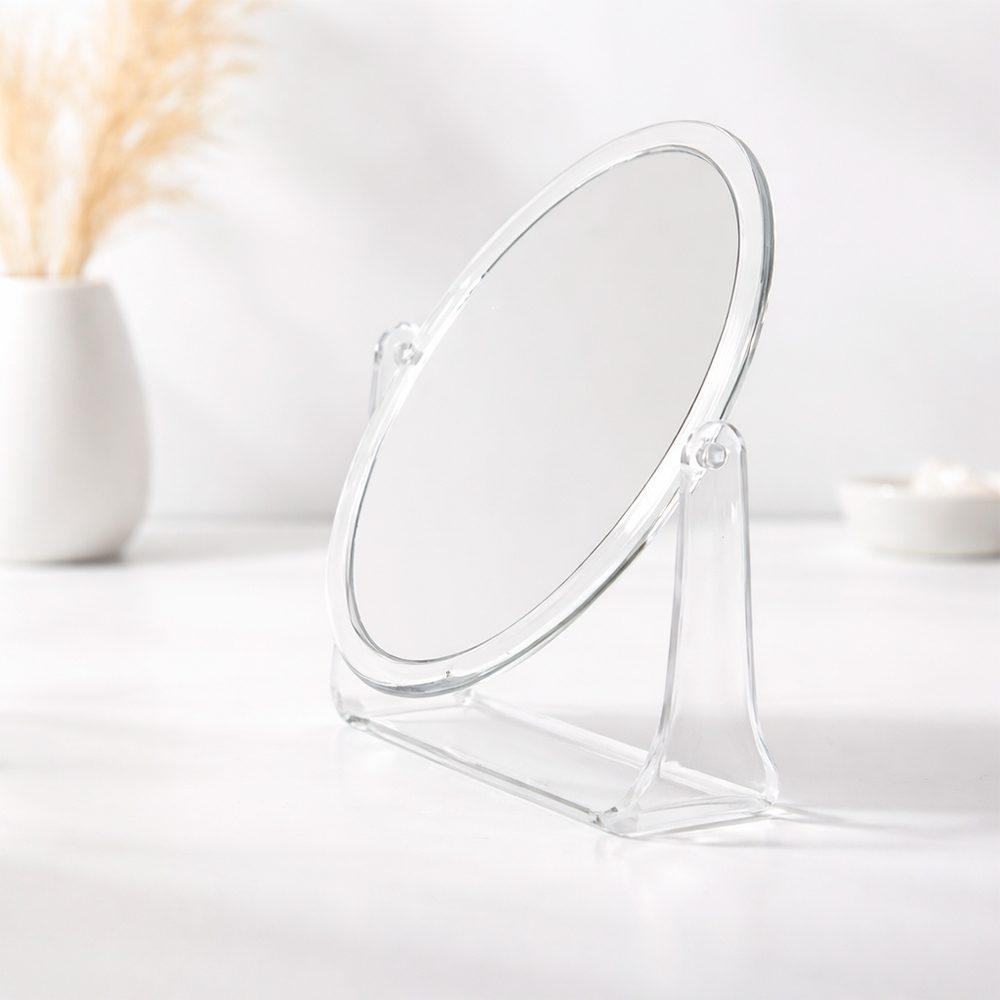 Espelho de mesa oval plástico BL1096 na cor Transparente, brinde personalizado Sky Brindes