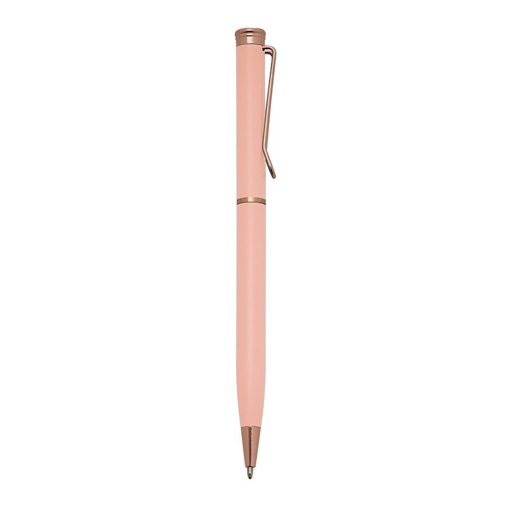 Caneta Metal CA0527 na cor Rosa claro, brinde personalizado Sky Brindes