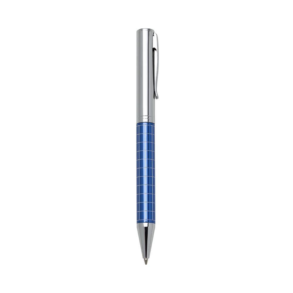 Caneta Metal CA1304 na cor Azul, brinde personalizado Sky Brindes