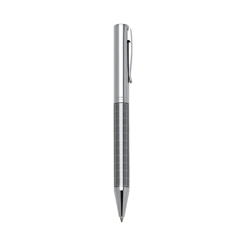 Caneta Metal CA1304 na cor Cinza, brinde personalizado Sky Brindes