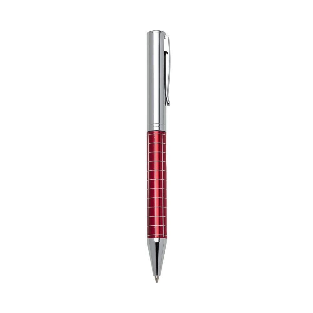 Caneta Metal CA1304 na cor Vermelho, brinde personalizado Sky Brindes