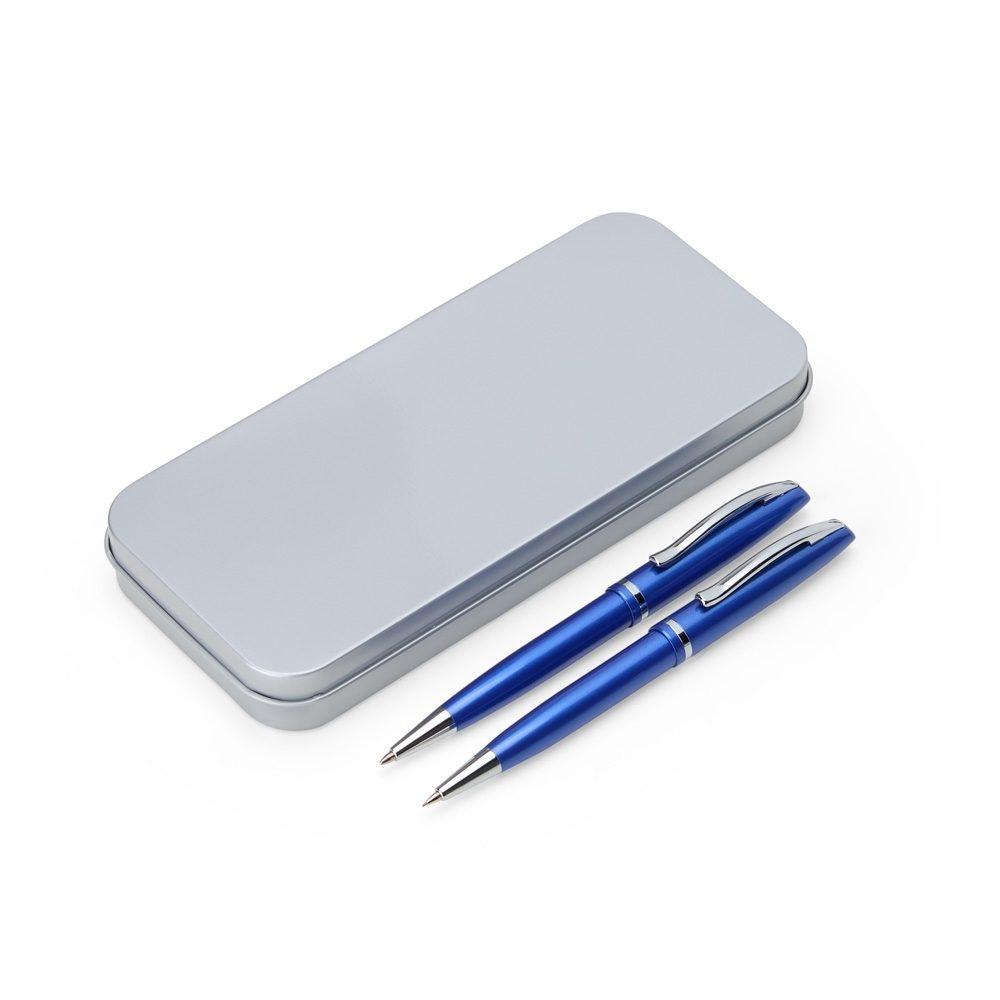 Conjunto Caneta + Lapiseira CA1463 na cor Azul escuro, brinde personalizado Sky Brindes