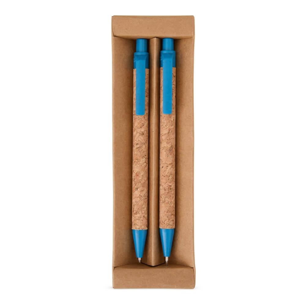 Kit Ecológico CA1478 na cor Azul, brinde personalizado Sky Brindes