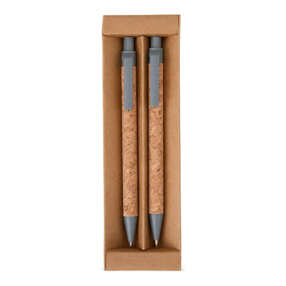 Kit Ecológico CA1478 na cor Cinza, brinde personalizado Sky Brindes