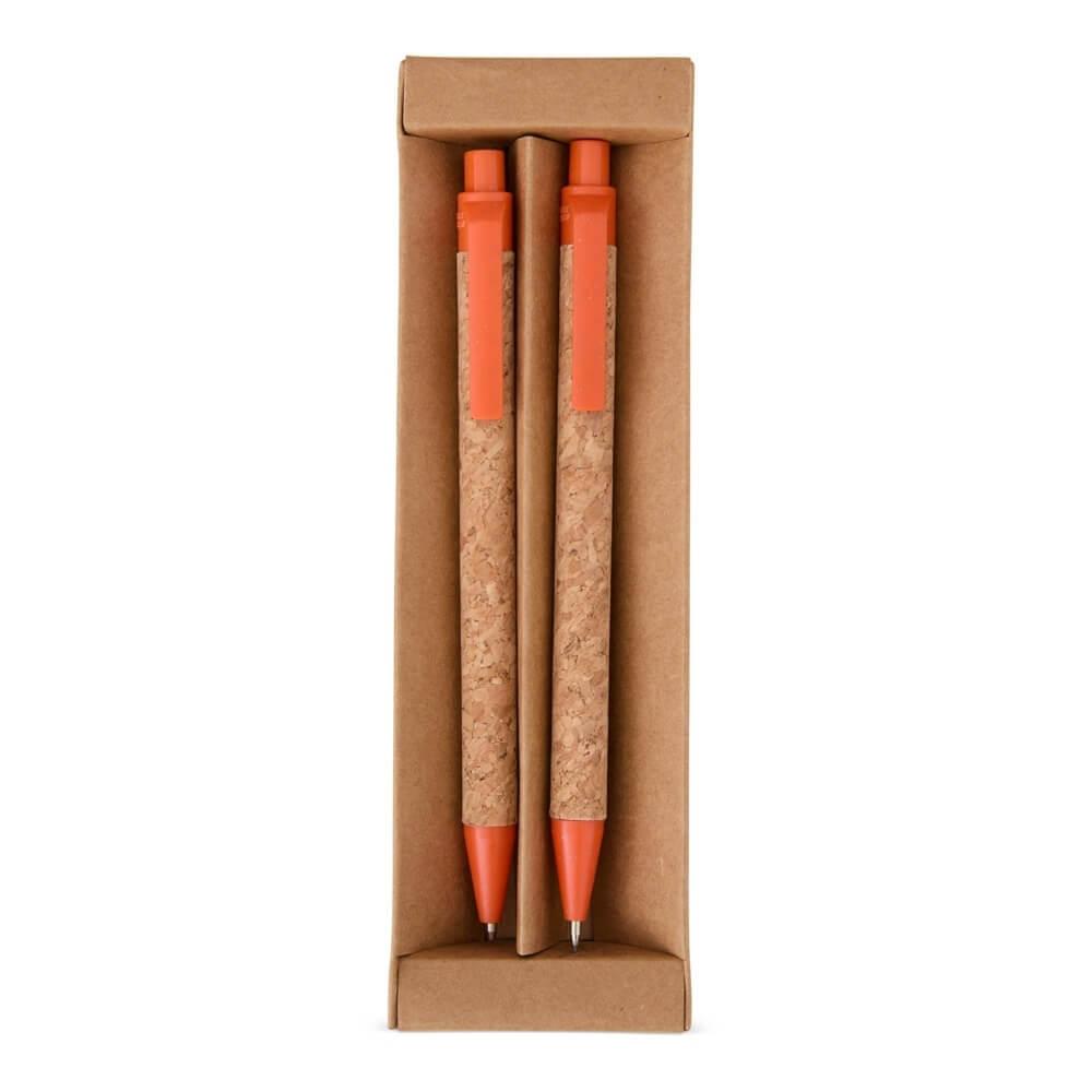 Kit Ecológico CA1478 na cor Laranja, brinde personalizado Sky Brindes