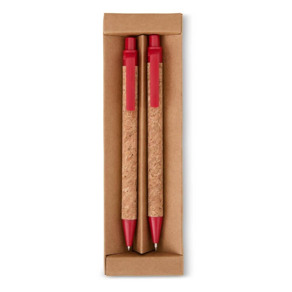 Kit Ecológico CA1478 na cor Vermelho, brinde personalizado Sky Brindes