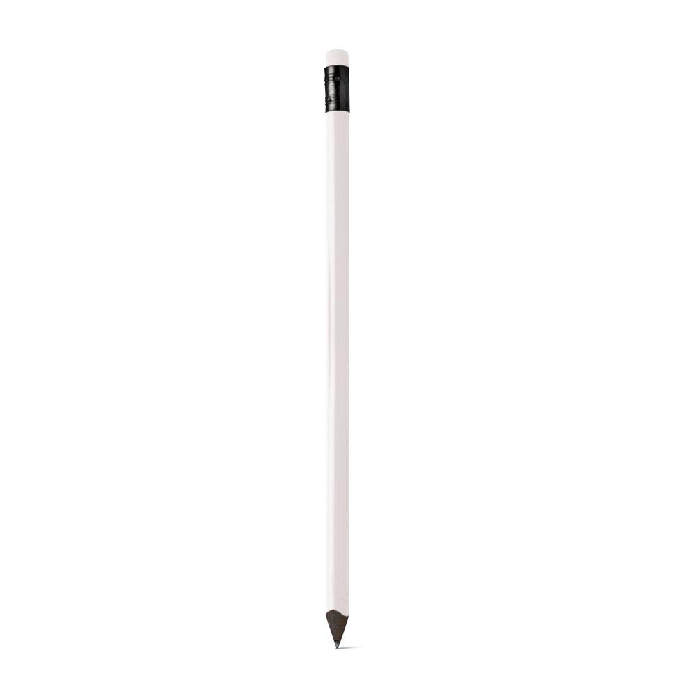 Lápis em resina CA1481 na cor Branco, brinde personalizado Sky Brindes