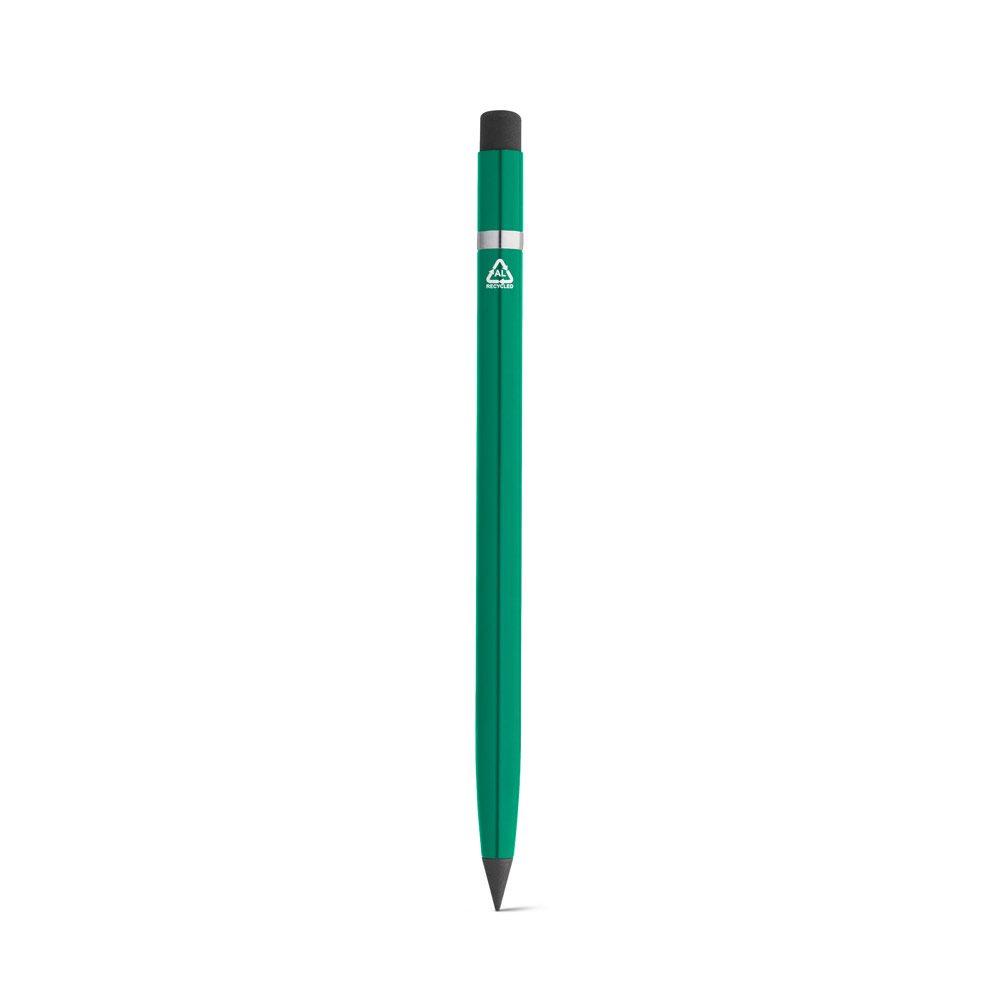 Caneta sem tinta em alumínio CA1482 na cor Verde, brinde personalizado Sky Brindes
