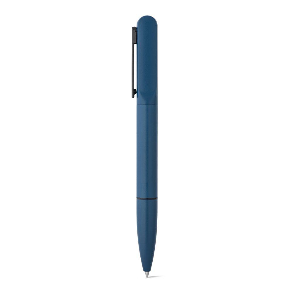 Caneta esferografica alumínio CA1488 na cor Azul marinho, brinde personalizado Sky Brindes