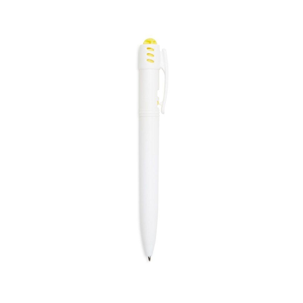 Caneta Plástica CA1499 na cor Amarelo, brinde personalizado Sky Brindes