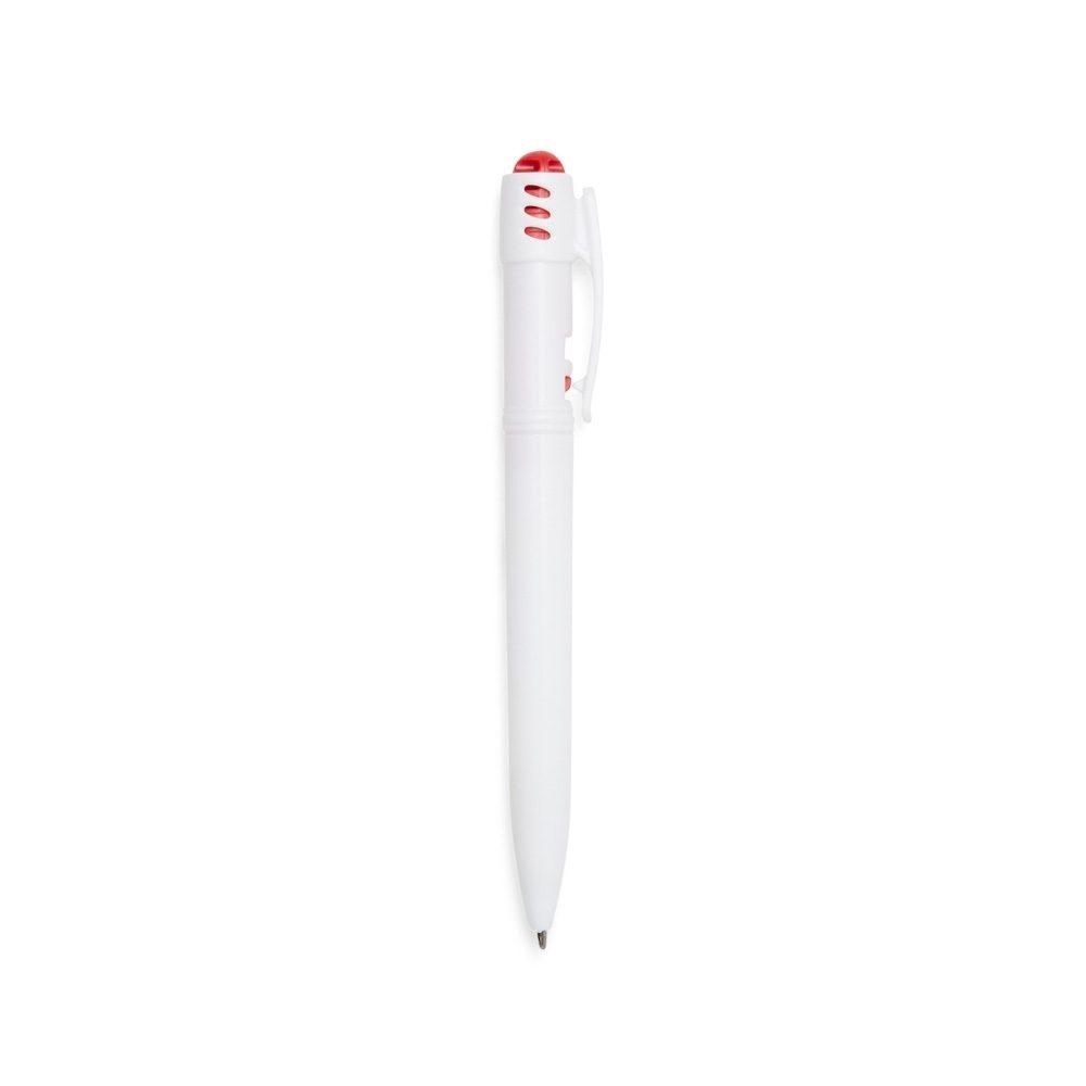 Caneta Plástica CA1499 na cor Vermelho, brinde personalizado Sky Brindes
