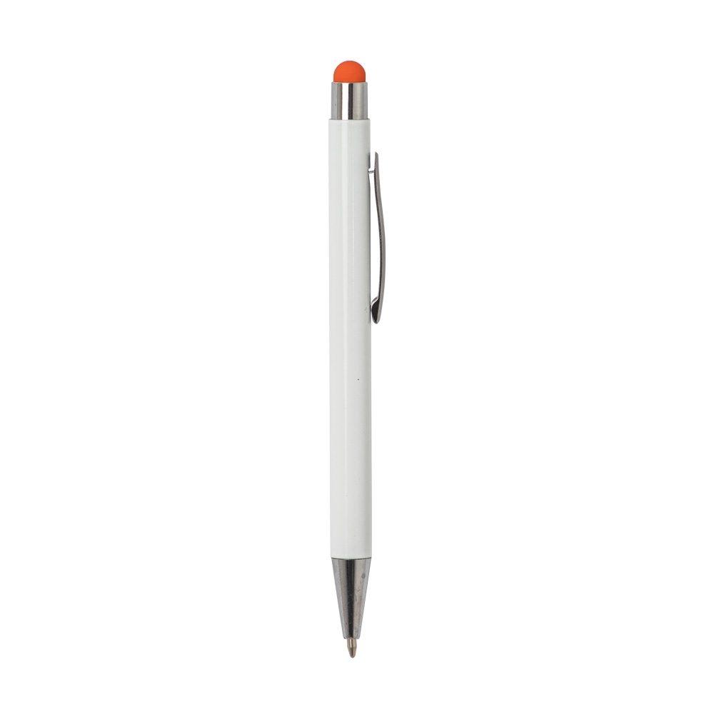 Caneta Metal Touch CA1501 na cor Laranja, brinde personalizado Sky Brindes