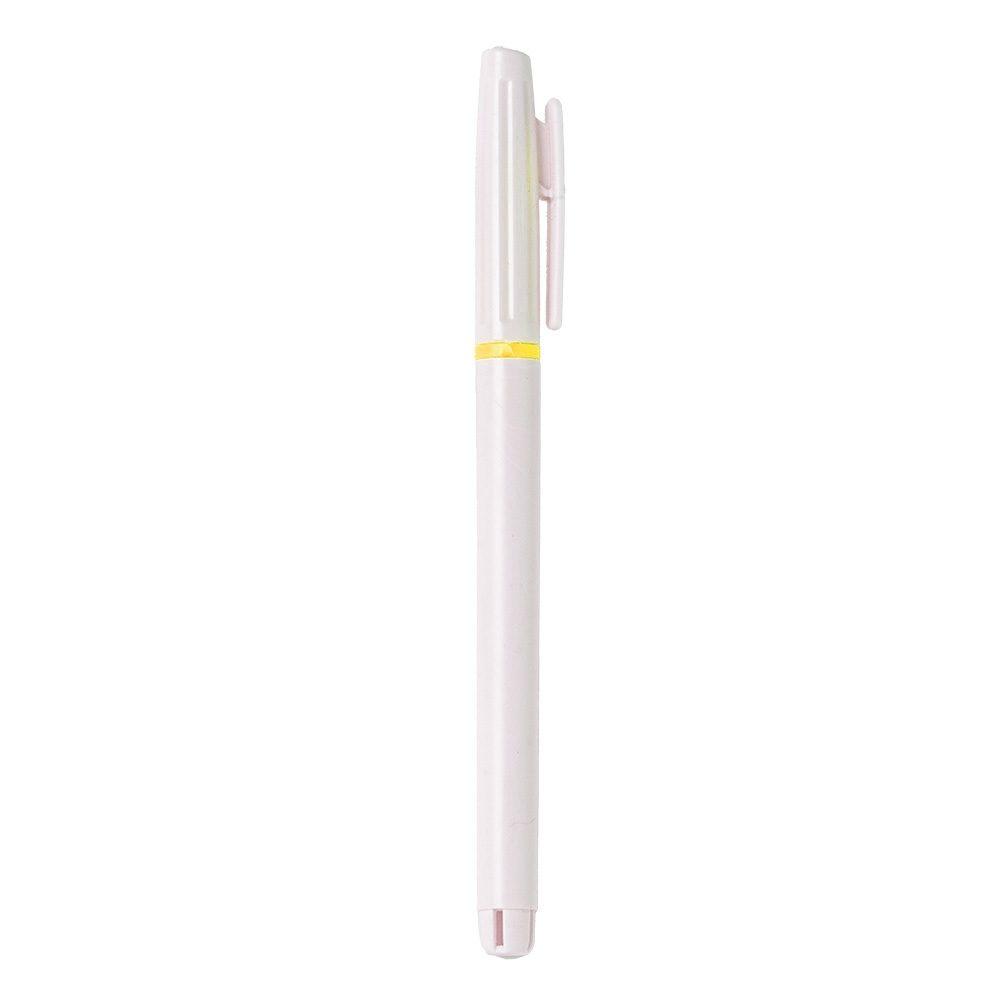 Caneta Plástica CA1503 na cor Amarelo, brinde personalizado Sky Brindes