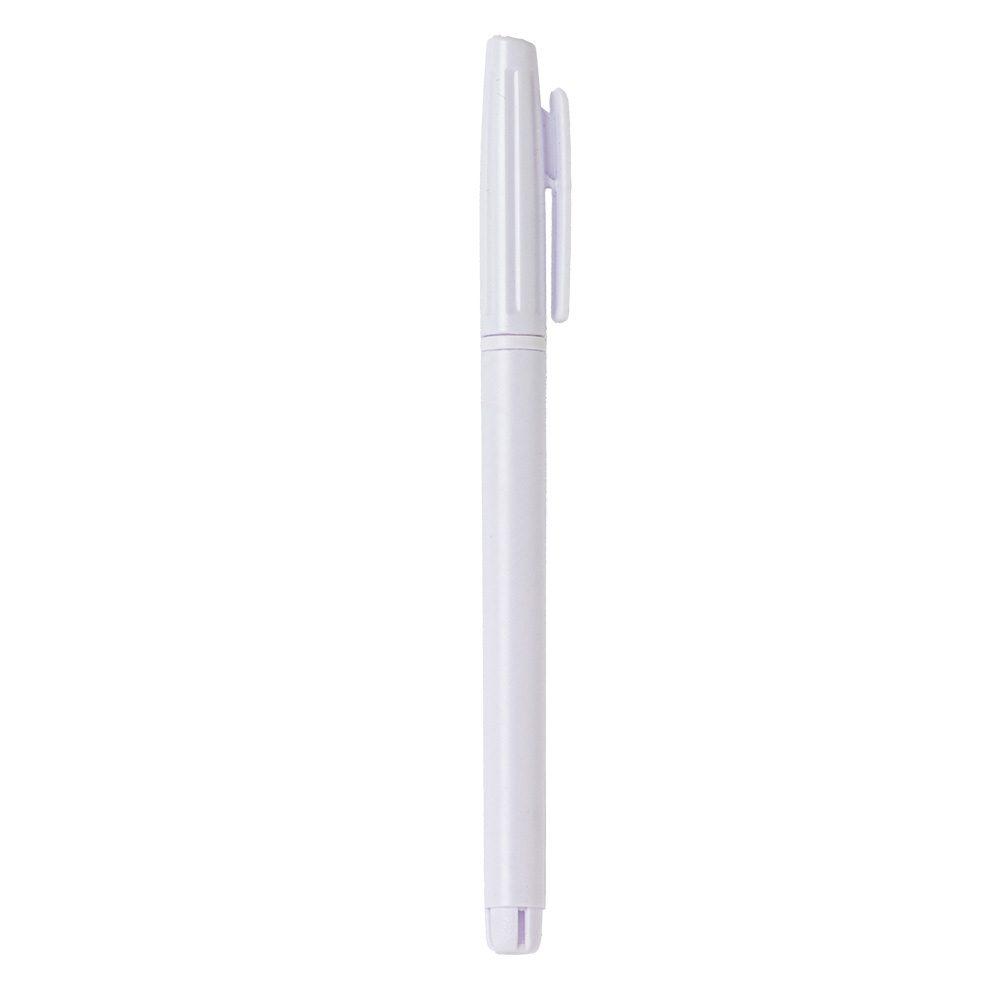 Caneta Plástica CA1503 na cor Branco, brinde personalizado Sky Brindes