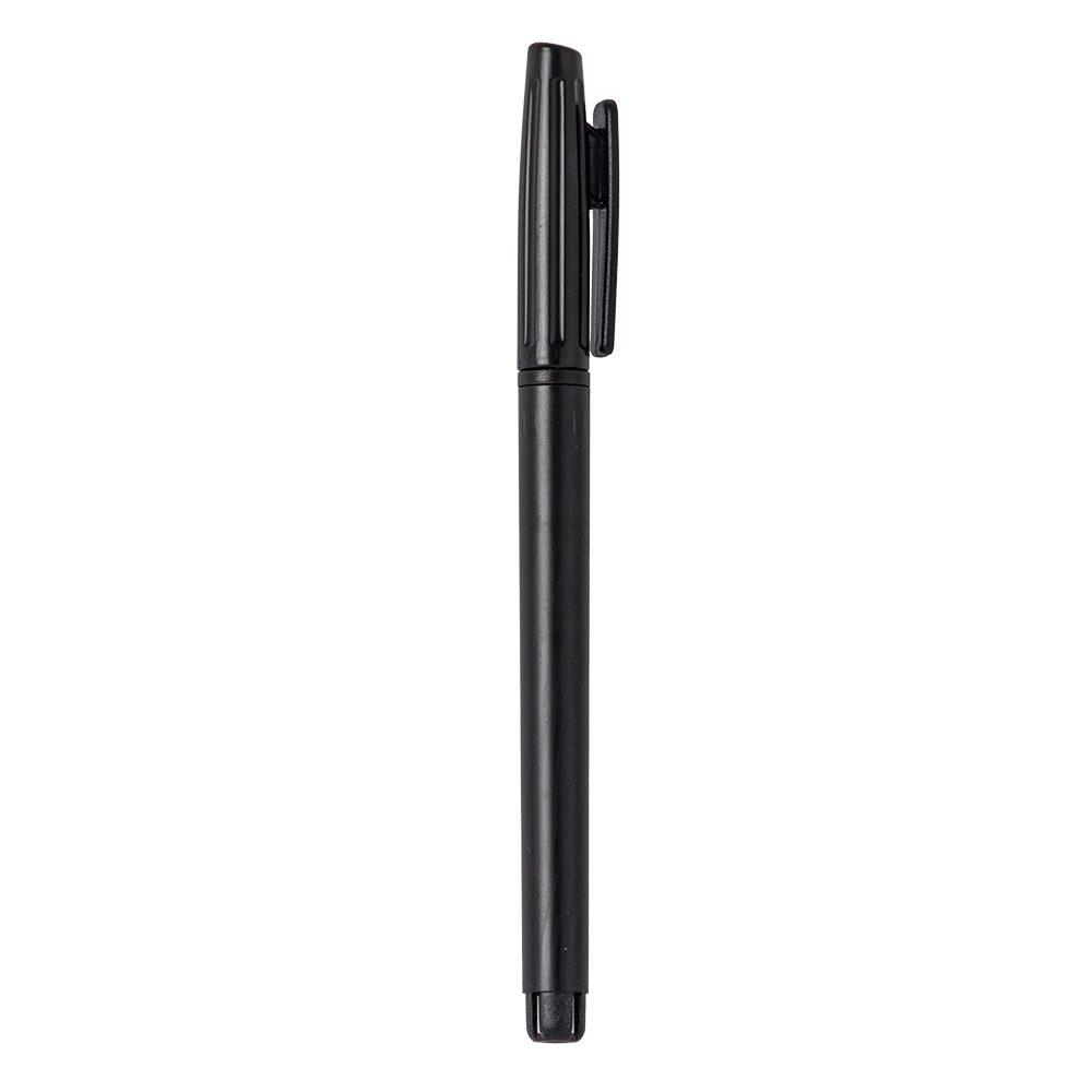 Caneta Plástica CA1503 na cor Preto, brinde personalizado Sky Brindes