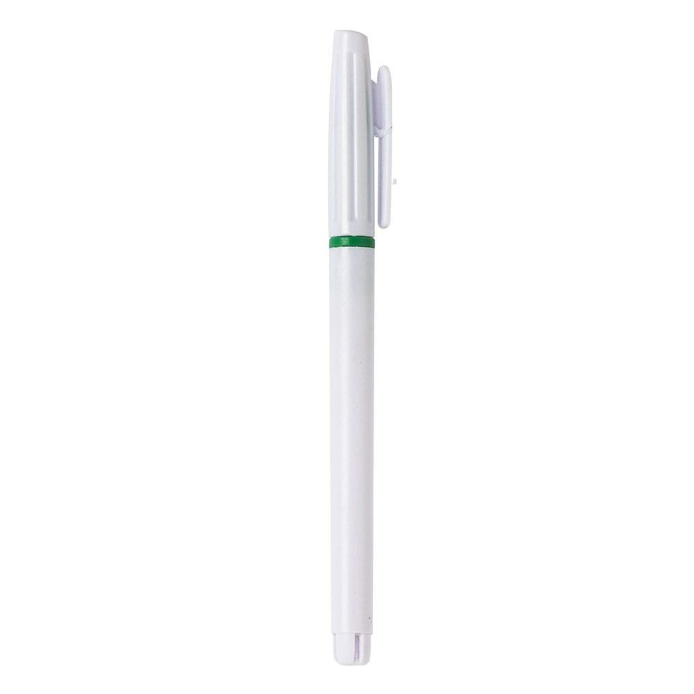 Caneta Plástica CA1503 na cor Verde, brinde personalizado Sky Brindes