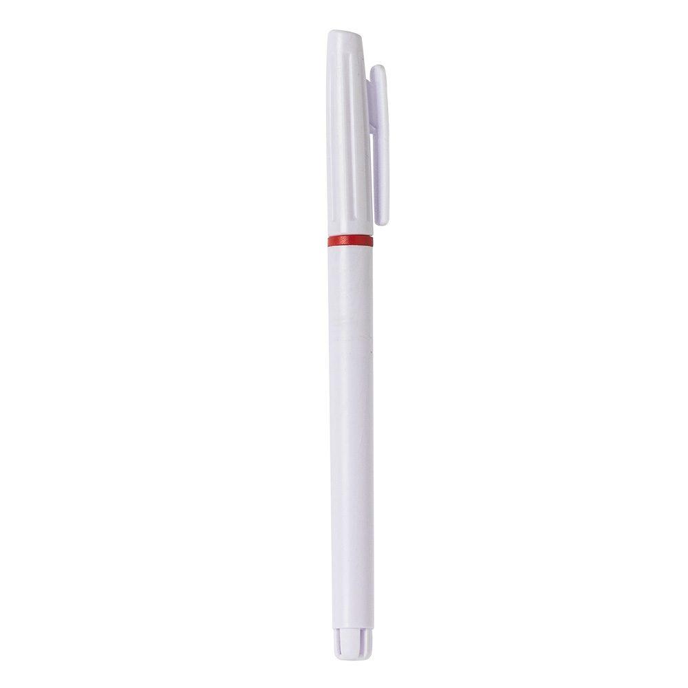 Caneta Plástica CA1503 na cor Vermelho, brinde personalizado Sky Brindes