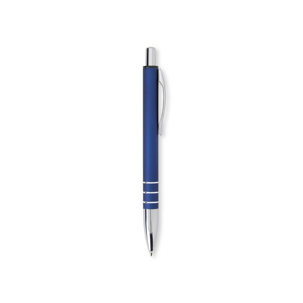 Caneta Metálica CA1512 na cor Azul, brinde personalizado Sky Brindes
