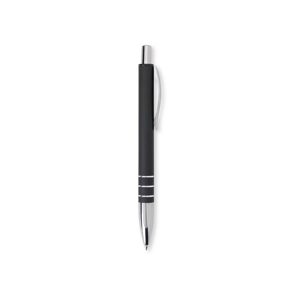 Caneta Metálica CA1512 na cor Preto, brinde personalizado Sky Brindes