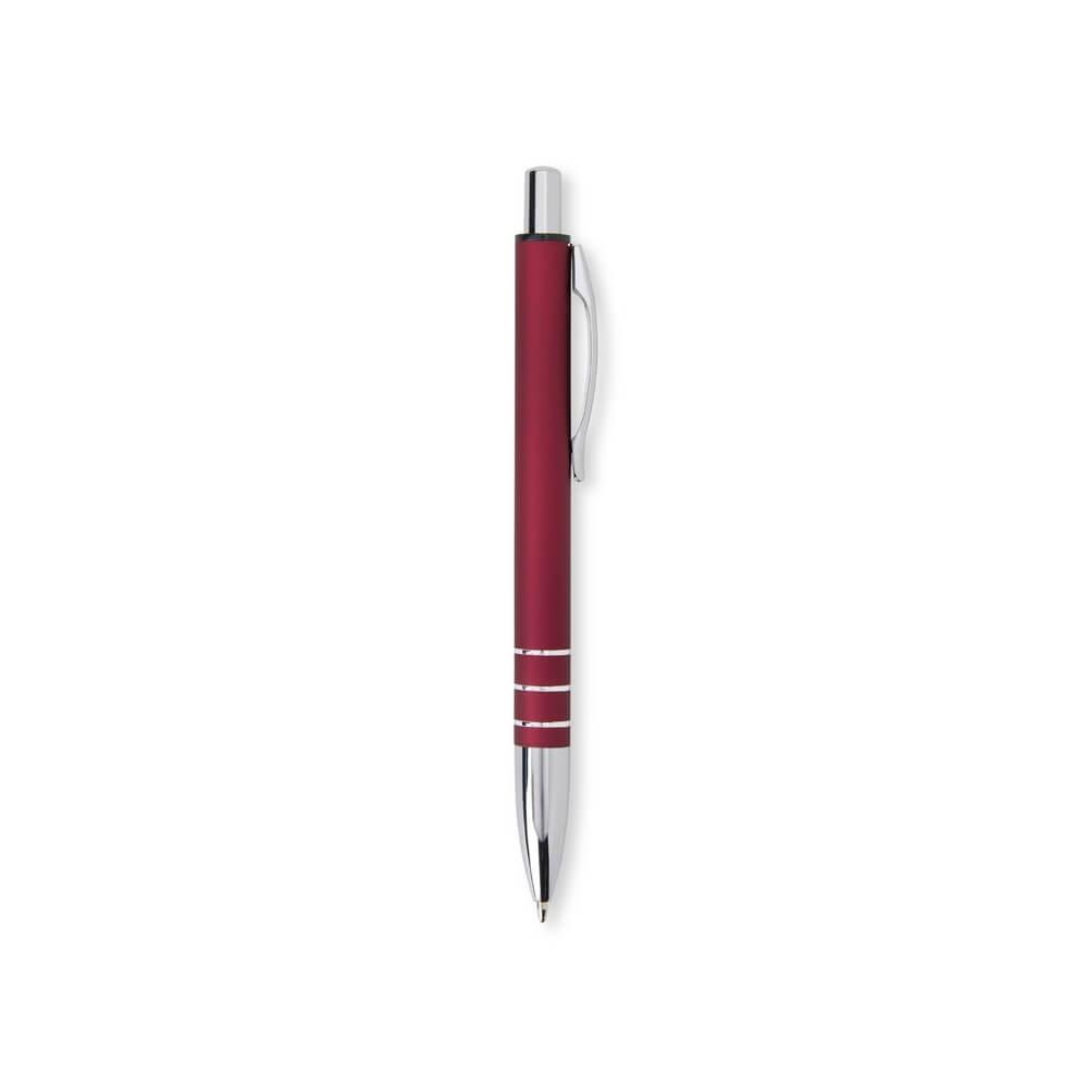 Caneta Metálica CA1512 na cor Vermelho, brinde personalizado Sky Brindes