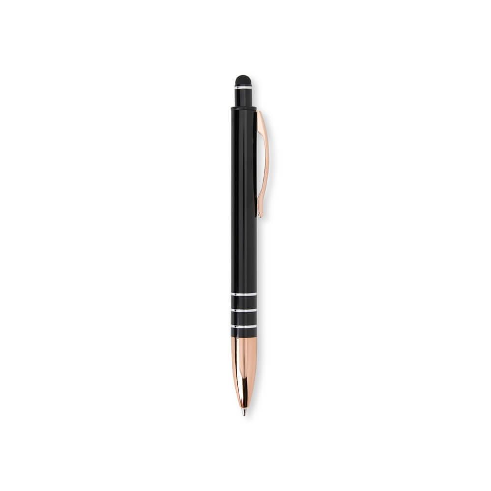 Caneta Metal Touch CA1513 na cor Preto, brinde personalizado Sky Brindes